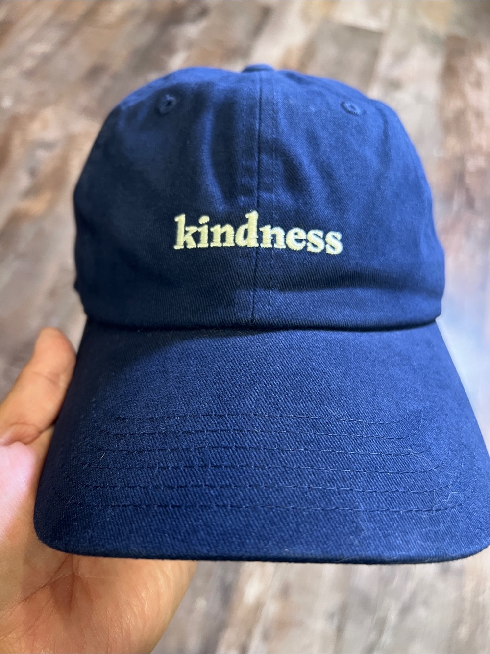 Goodfellow & Co Navy Blue 'kindness' Embroidered Cap